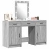 vidaXL Tavolo da Trucco Grigio 50 x 41 x 135 cm Legno multistrato