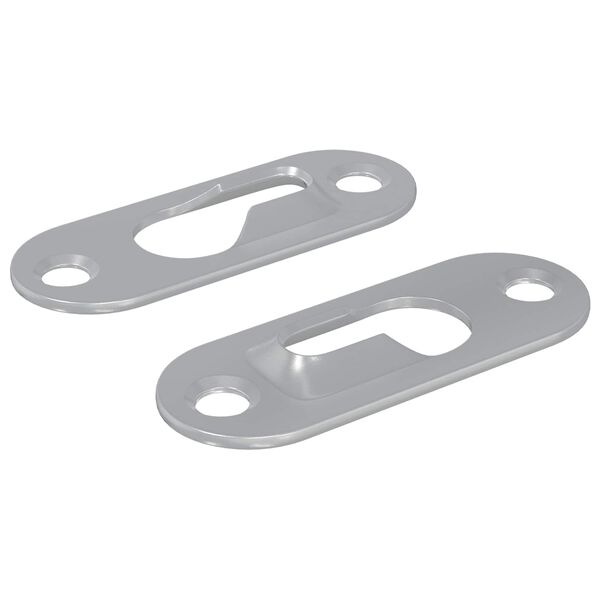 vidaXL Appendino a forma di chiave 2 pcs Argento 45 x 16 x 3.5 mm