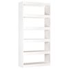 vidaXL Libreria/Divisorio Bianco 80x30x167,4 cm Legno Massello di Pino