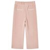 Pantaloni per Bambini in Velluto a Coste Rosa Chiaro 140