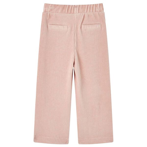 Pantaloni per Bambini in Velluto a Coste Rosa Chiaro 140