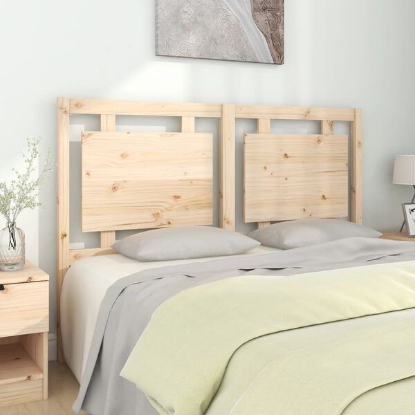 vidaXL Testiera per Letto 145,5x4x100 cm in Legno Massello di Pino