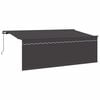 vidaXL Tenda Retrattile Antracite 400 x 200 cm Poliestere e Alluminio