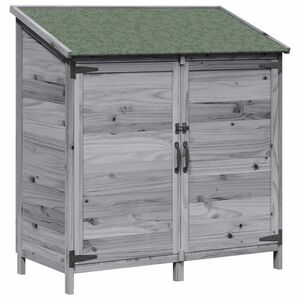 vidaXL Capanno da Giardino con tetto Grigio 106,5 x 56 x 113,5 cm