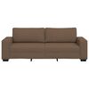 vidaXL Divano a 3 Posti Marrone 220x77x82 cm in Tessuto