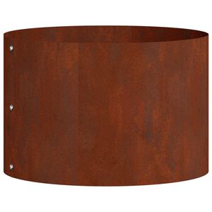 vidaXL Anello per vaso Ruggine 30 x 30 x 20 cm