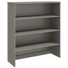 vidaXL Ripiano per Credenza Grigio Chiaro 90x30x100 cm Legno di Pino