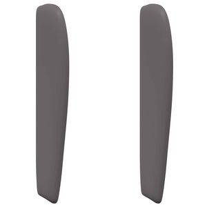 vidaXL Orecchia della Testata Grigio Sfumato 80 x 23 x 6 cm PVC