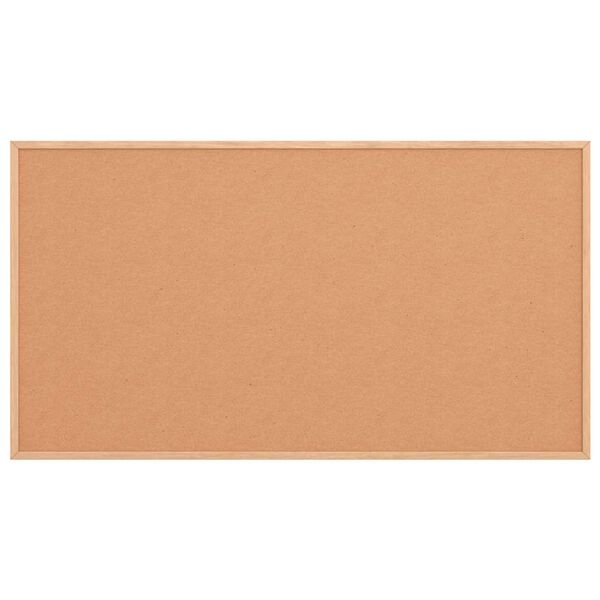 vidaXL Bacheca in sughero con cornice in legno massello di pino 100x55 cm