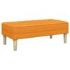 vidaXL panchina con cuscino Giallo Scuro 113 x 57 x 39 cm Tessuto