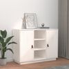 vidaXL Credenza Bianca 100x40x75 cm in Legno Massello di Pino