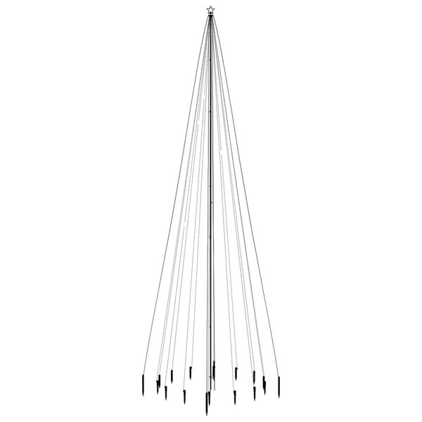 vidaXL Albero di Natale con Puntale Colorato 1134 LED 800 cm