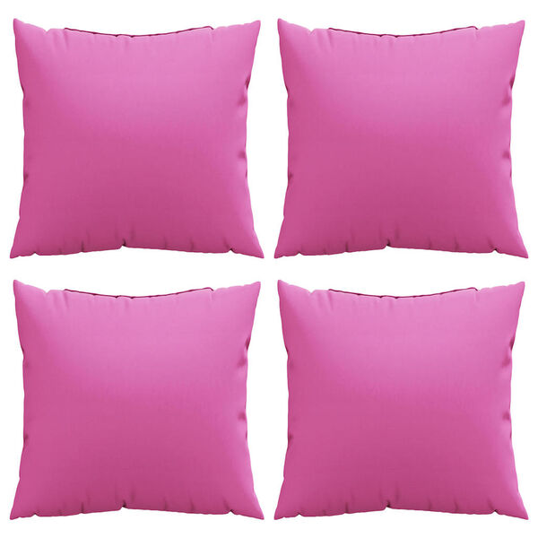 vidaXL Cuscini Scatter 4 pcs Rosa 60 x 60 cm Tessuto in Poliestere