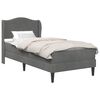 vidaXL Struttura del letto Grigio Scuro 90 x 190 cm Velluto