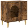 vidaXL Casa per Gatti Rovere fum&eacute; 51 x 30 x 52 cm Legno ingegnerizzato
