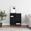 vidaXL Credenza Rovere Nero 60 x 35 x 70 cm