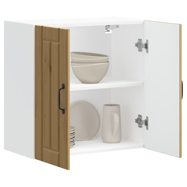 vidaXL Pensile da Cucina Lucca Rovere Artigianale in Legno Multistrato