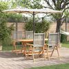 vidaXL Set da Pranzo per Giardino 5 pcs Grigio