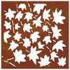 vidaXL Decorazione Muro Giardino 55x55 cm Foglia Acero Acciaio Corten