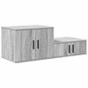 vidaXL Armadio 2 pcs Grigio Sonoma 127 x 41 x 40 cm Legno multistrato