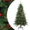 vidaXL Albero di Natale Artificiale con Rami Pieghevoli Verde 150 cm