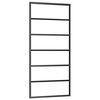 vidaXL Porta Scorrevole con Ferramenta Nera 90x205 cm in Vetro ESG