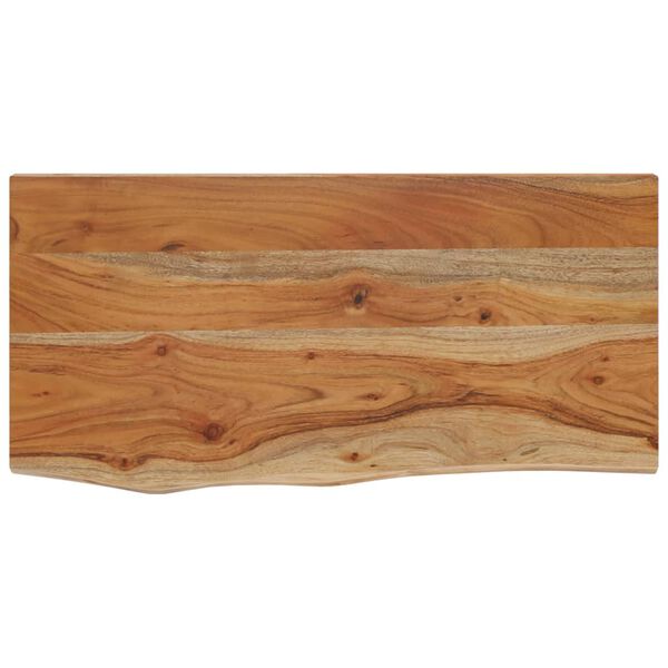vidaXL Mensola a Muro 60x30x3,8cm Rettangolare Legno Acacia Bordi Vivi