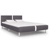 vidaXL Giroletto senza Materasso Grigio Similpelle 140x200 cm