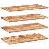 vidaXL Mensole da Parete 4 pz 100x40x2 cm Legno Acacia Rifinito a Olio