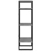vidaXL Libreria 3 Ripiani Grigio Cemento 40x30x105cm Legno Multistrato