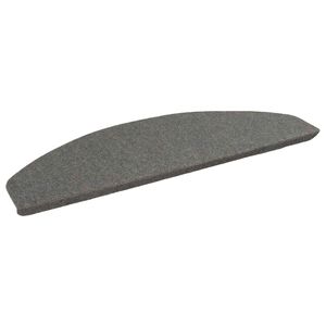 vidaXL Tappetini per scale autoadesivi 15 pz 80 x 28 x 3,5 cm Grigio