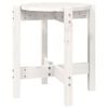vidaXL Tavolino da Salotto Bianco &Oslash; 42,5x45 cm Legno Massello di Pino