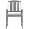 vidaXL Set da Pranzo da Giardino 5 pz Grigio Legno Massello di Acacia