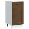 vidaXL Base da Cucina Porto Rovere Marrone in Legno Multistrato