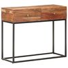 vidaXL Tavolo Consolle 90x35x75 cm in Legno Grezzo di Acacia