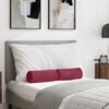 vidaXL Cuscini a rullo 2 pcs Rosso Vino &Oslash; 15 x 40 cm Tessuto in Cords