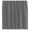 vidaXL Tende in Voile con Tasche per Aste 2 pz Grigio Scuro
