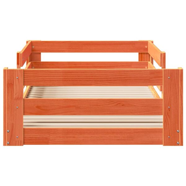 vidaXL Letto senza Materasso Marrone Cera 75x190 cm in Legno di Pino
