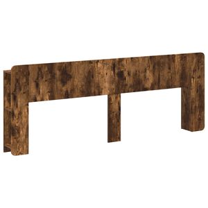 vidaXL Testata del letto Rovere Fumo Legno ingegnerizzato