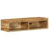 vidaXL Mobile TV a Parete 80x30x19 cm Legno Grezzo Massello di Mango