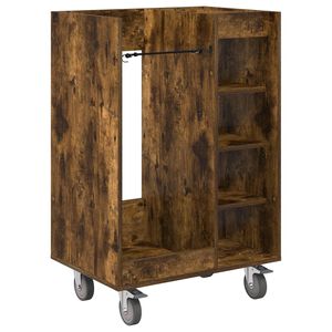 vidaXL Armadio per Golf con ruota Rovere fum&eacute; 65 x 45 x 98 cm