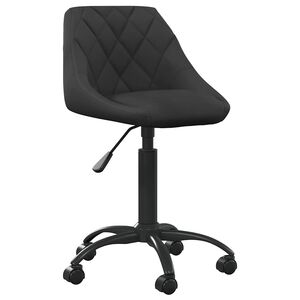 vidaXL Sedia da Pranzo Nera in Velluto
