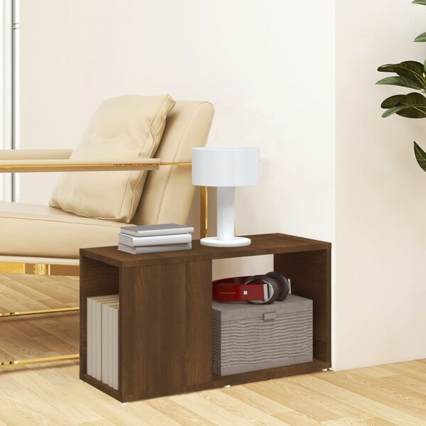 vidaXL Mobile Porta TV Rovere Marrone 60x24x32 cm in Legno Multistrato