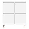 vidaXL Credenza Bianca 60x35x70 cm in Legno Multistrato