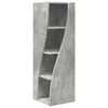 vidaXL Mobile angolare 32x32x102cm Legno ingegnerizzato Grigio cemento