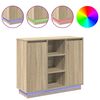 vidaXL Madia LED Rovere Sonoma 90 x 32 x 75 cm Legno multistrato