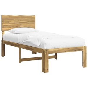 vidaXL Letto Singolo con Testiera ROSTOCK Bianco 75 x 190 cm
