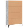 vidaXL Credenza Grigio Cemento 69,5x31x115 cm in Legno Multistrato