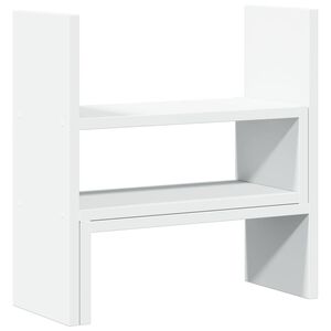 vidaXL Organizer Scrivania Regolabile Bianco 40x17x41 cm in Truciolato