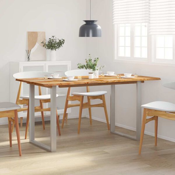 vidaXL Tavolo da Pranzo 154x80x76 cm in Legno Massello di Acacia